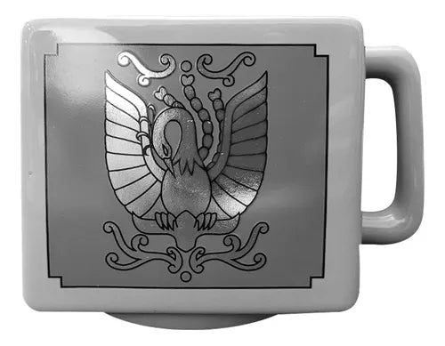 Taza Tarro Cuadrada Jumbo de 560 ml Porcelana Ikki Fenix Caballeros del Zodiaco Anime Licencia LCDZ MUG-CABZOD-10