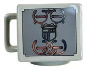 Taza Tarro Cuadrada Jumbo de 560 ml Porcelana Seiya Pegaso Caballeros del Zodiaco Anime Licencia LCDZ MUG-CABZOD-06