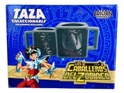 Taza Tarro Cuadrada Jumbo de 560 ml Porcelana Seiya Pegaso Caballeros del Zodiaco Anime Licencia LCDZ MUG-CABZOD-06