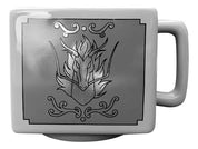 Taza Tarro Cuadrada Jumbo de 560 ml Porcelana Shiryu Dragon Caballeros del Zodiaco Anime Licencia LCDZ MUG-CABZOD-07