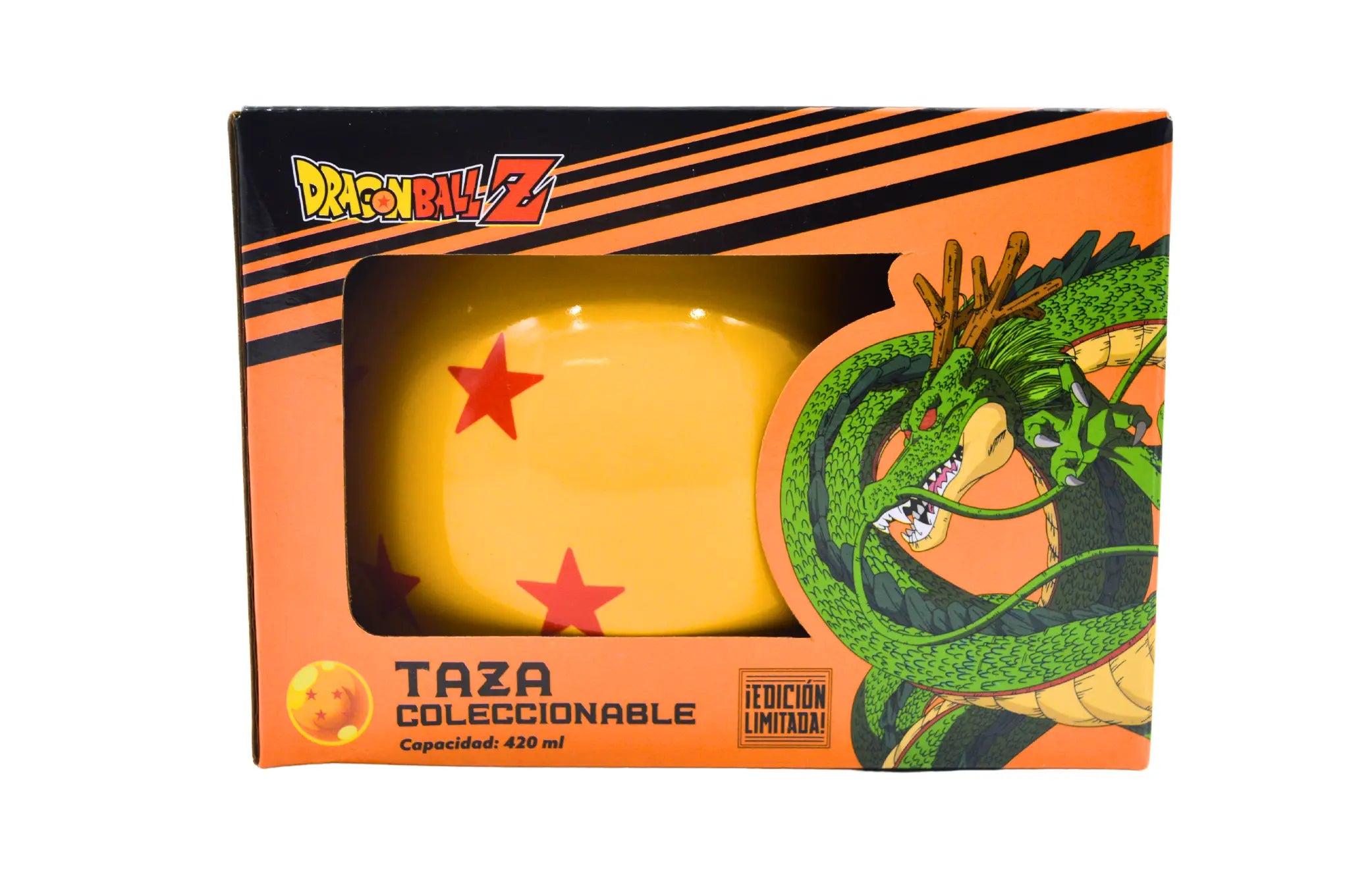 Taza Tarro Esférica de 380 ml de Porcelana Esfera del Dragón Dragon Ball Anime Licencia MUG-BALL-01