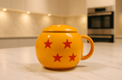 Taza Tarro Esférica de 380 ml de Porcelana Esfera del Dragón Dragon Ball Anime Licencia MUG-BALL-01