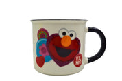 Taza Tarro Jumbo de 345 ml Elmo Plaza Sesamo de Porcelana Resistente Apta Microondas AM74-001V