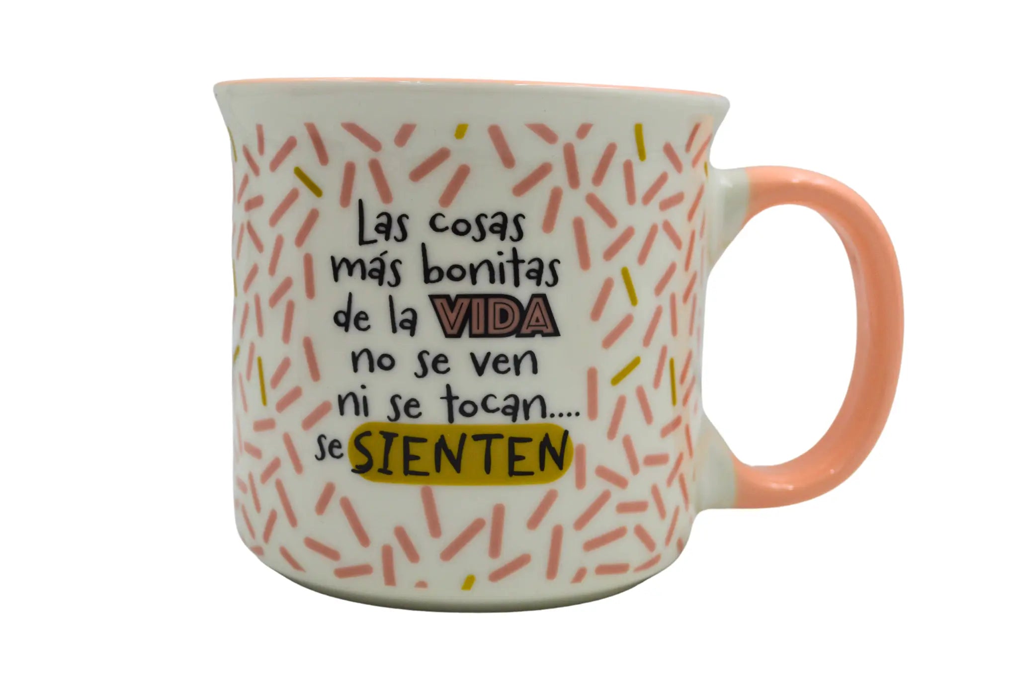 Taza Tarro Jumbo de 470 ml de Porcelana Resistente Apta Microondas Frases Motivación  AM81-001