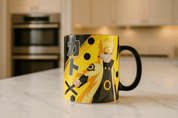 Taza Tarro Jumbo de 520 ml de Porcelana Metálica Naruto Anime Licencia MBIG-NS-01