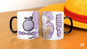 Taza Tarro Jumbo de 520 ml de Porcelana Metálica One Piece Anime Licencia MBIG-OP-01