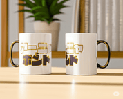 Taza Tarro Jumbo de 520 ml de Porcelana Metálica Spy X Family Anime Licencia MBIG-SXF-01