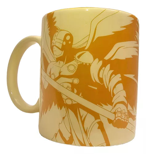 Taza Tarro de 330 ml Porcelana Patamon Digimon Anime Licencia MUG-DMON-03