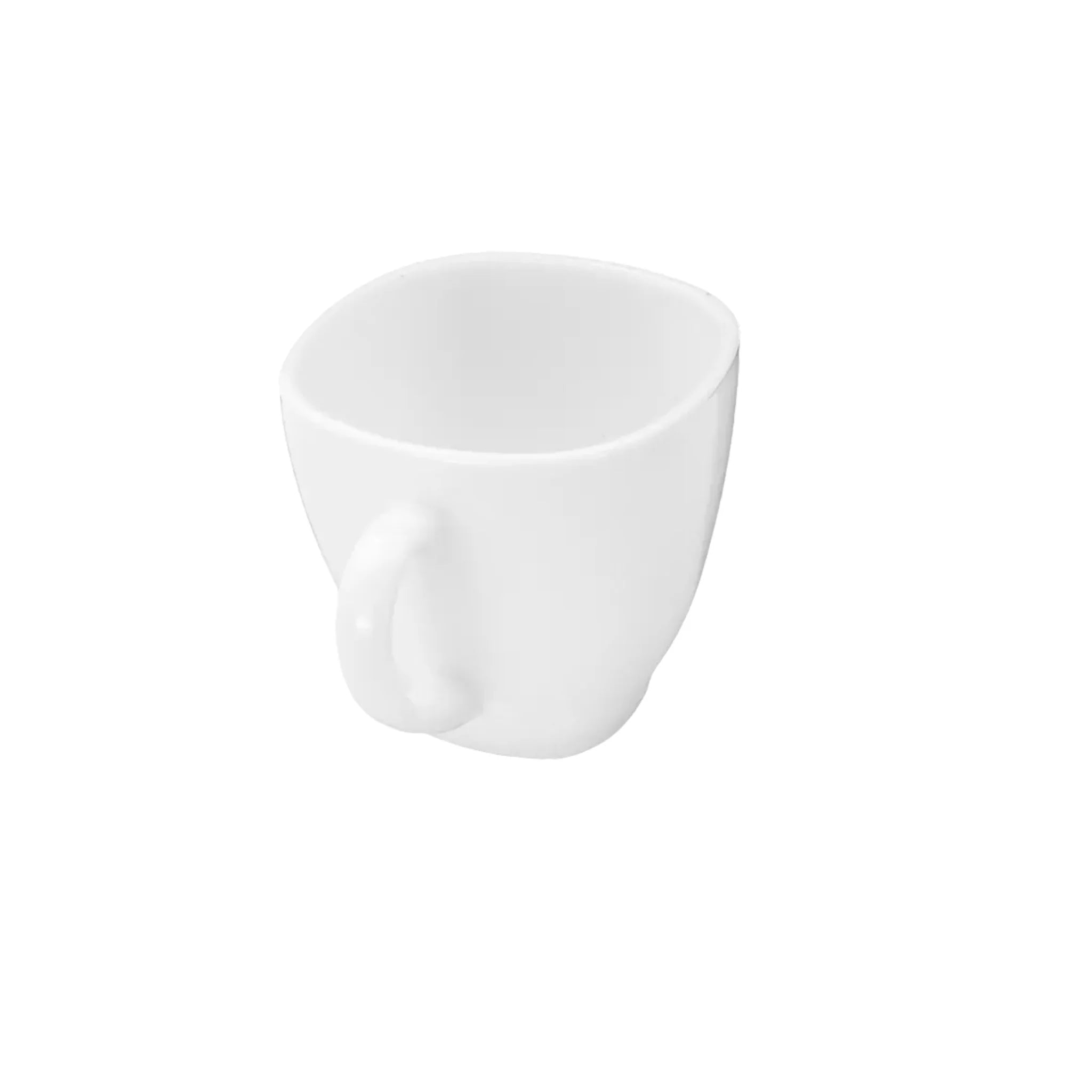 Taza Café Expresso Elegante de 88 ml de Vidrio Opalino Blanca Venecia Anfora