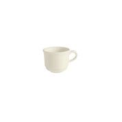 Taza Chica de Moka de 100 ml de Loza Tipo Cerámica Blanca Cálida Nevada