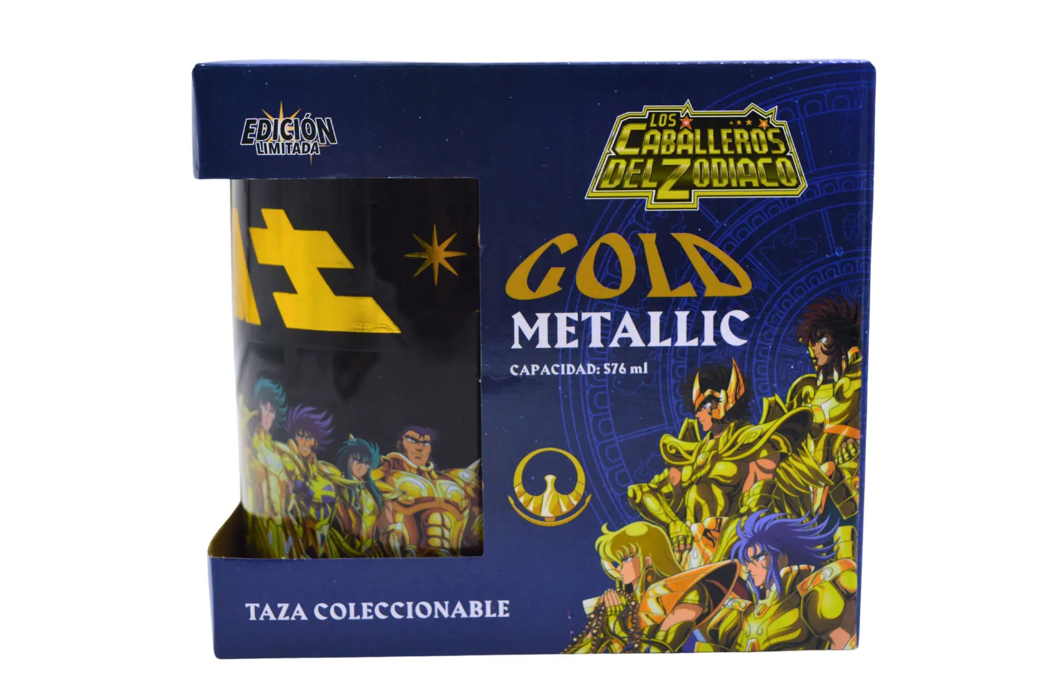 Taza Tarro Jumbo de 520 ml de Porcelana Caballeros Zodiaco Anime Licencia MBIG-CABZOD-01