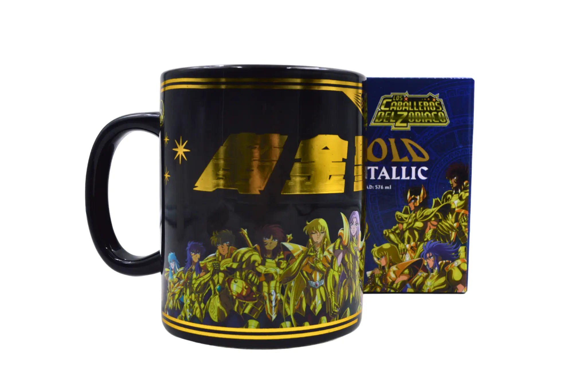 Taza Tarro Jumbo de 520 ml de Porcelana Caballeros Zodiaco Anime Licencia MBIG-CABZOD-01