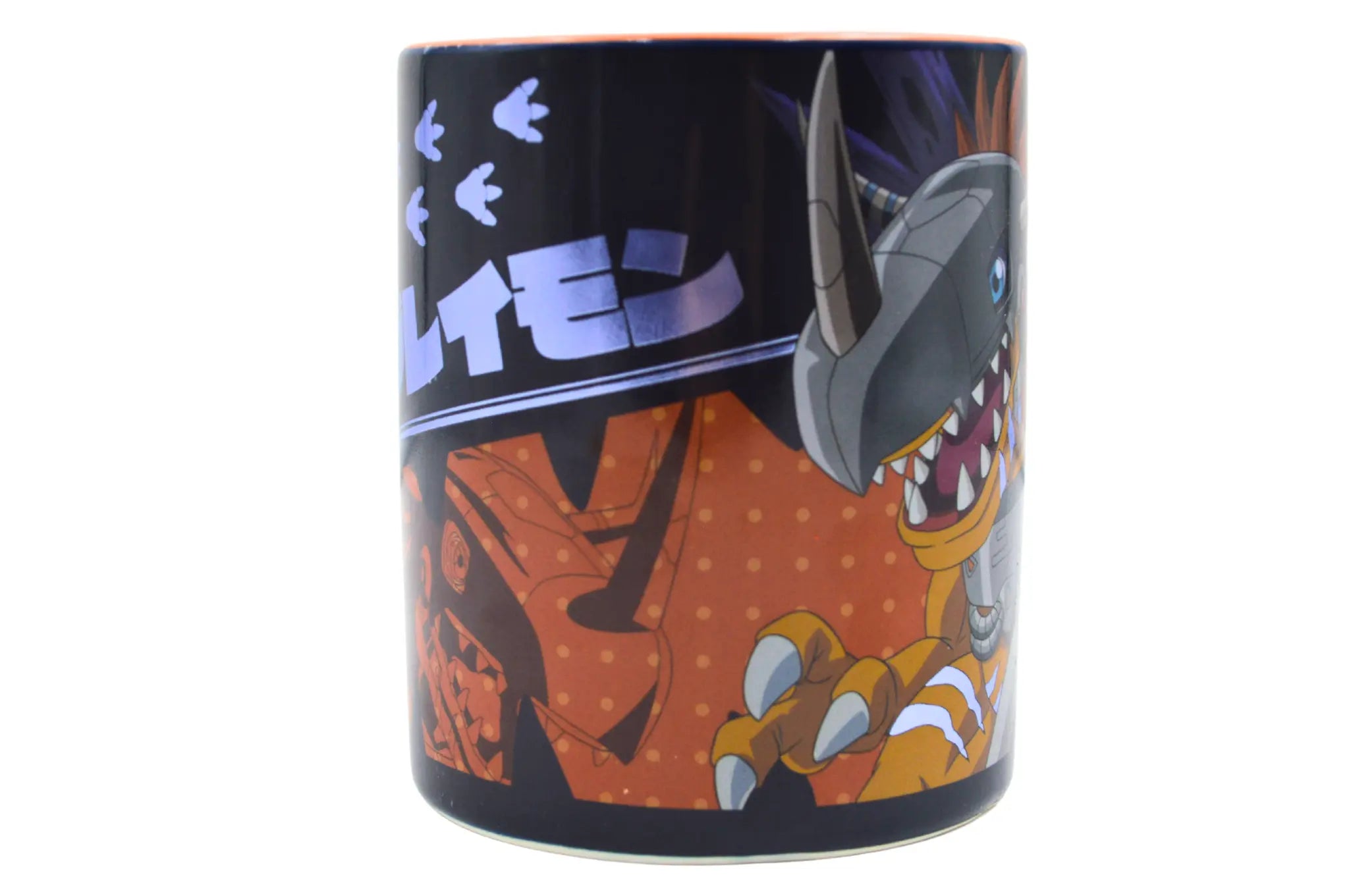 Taza Tarro Jumbo de 520 ml de Porcelana Metálica Digimon Anime Licencia MBIG-DMON-01