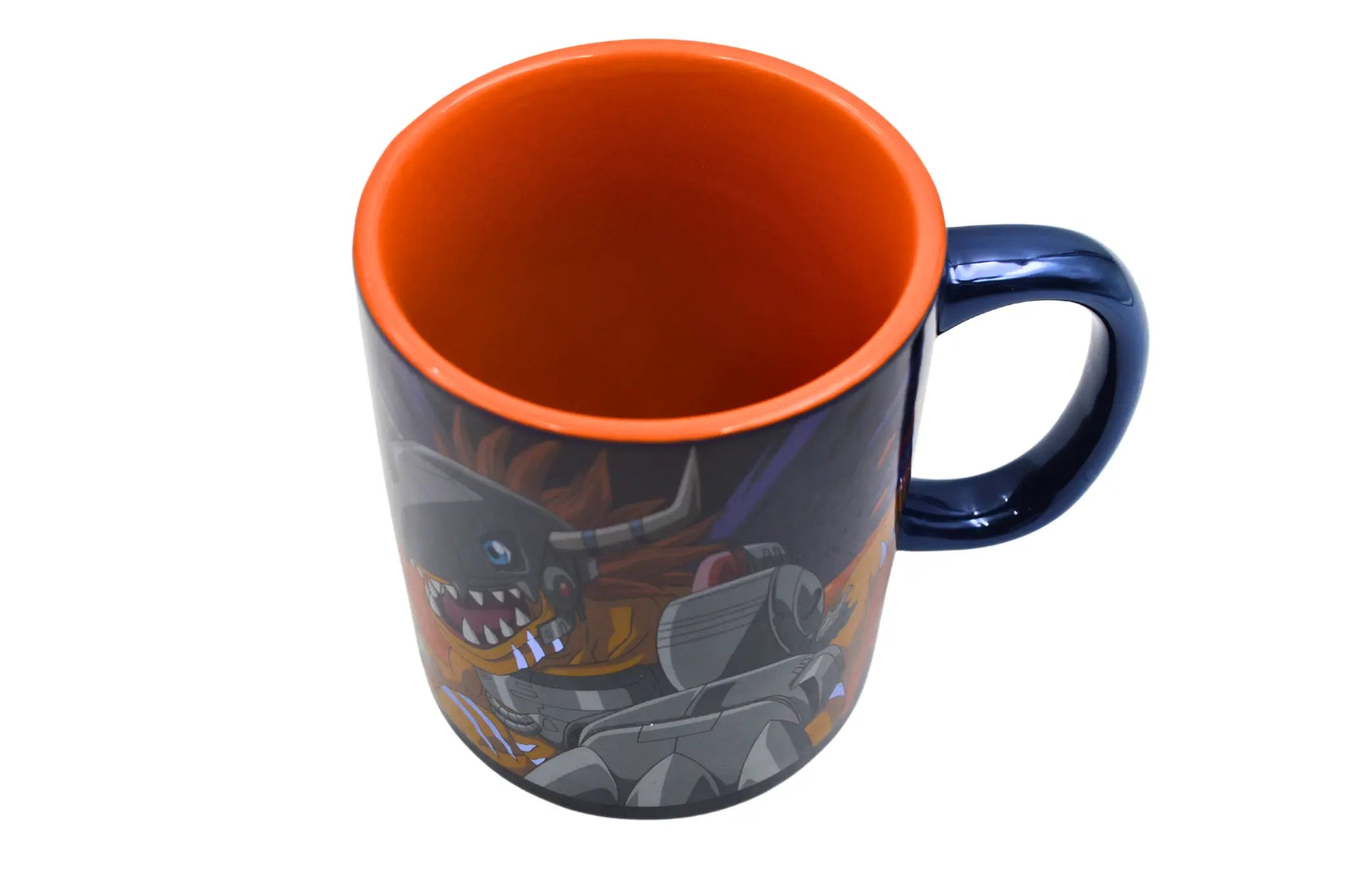 Taza Tarro Jumbo de 520 ml de Porcelana Metálica Digimon Anime Licencia MBIG-DMON-01