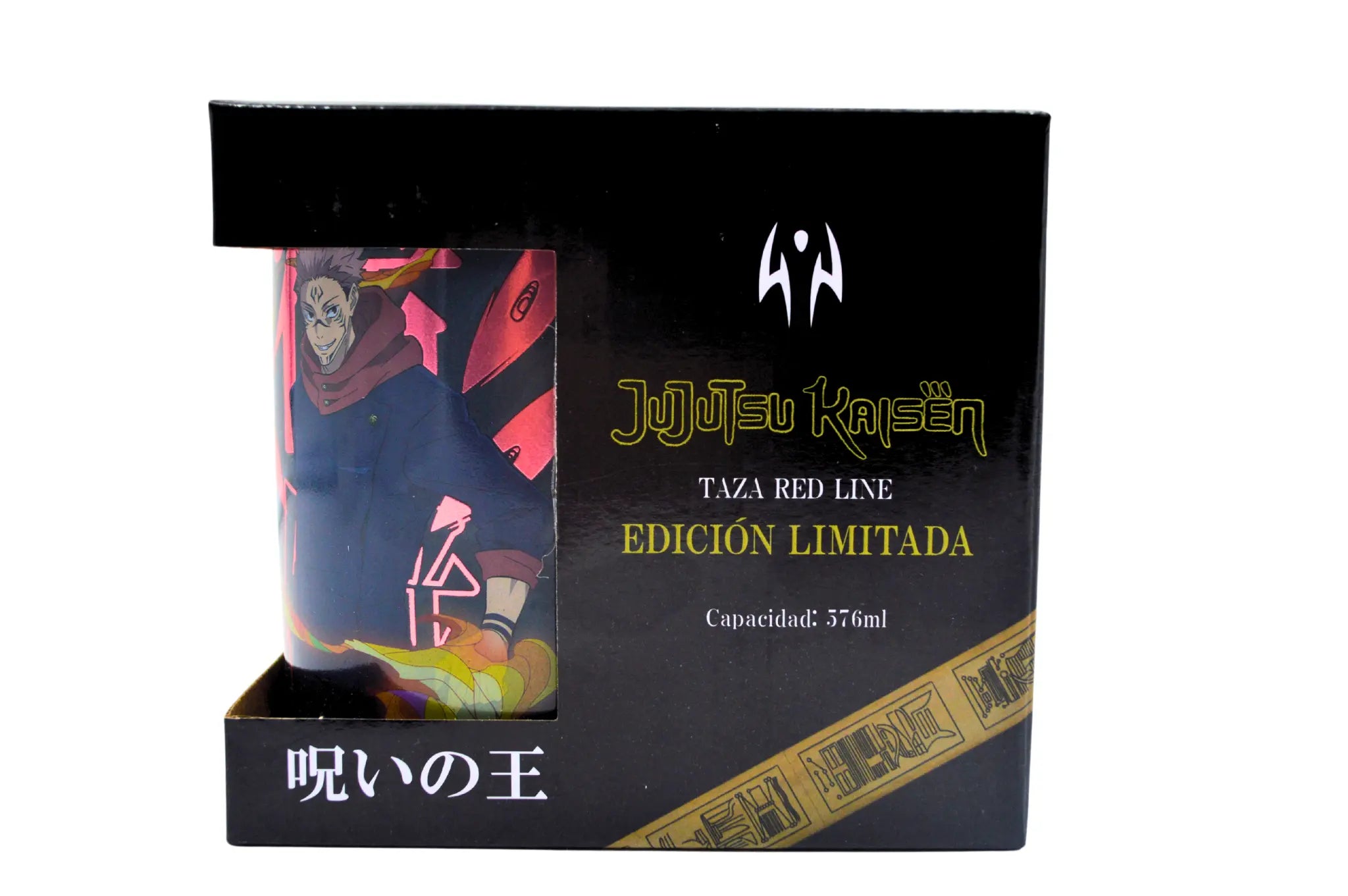 Taza Tarro Jumbo de 520 ml de Porcelana Metalica Jujutsu Kaisen Anime Liciencia MBIG-JJK-01