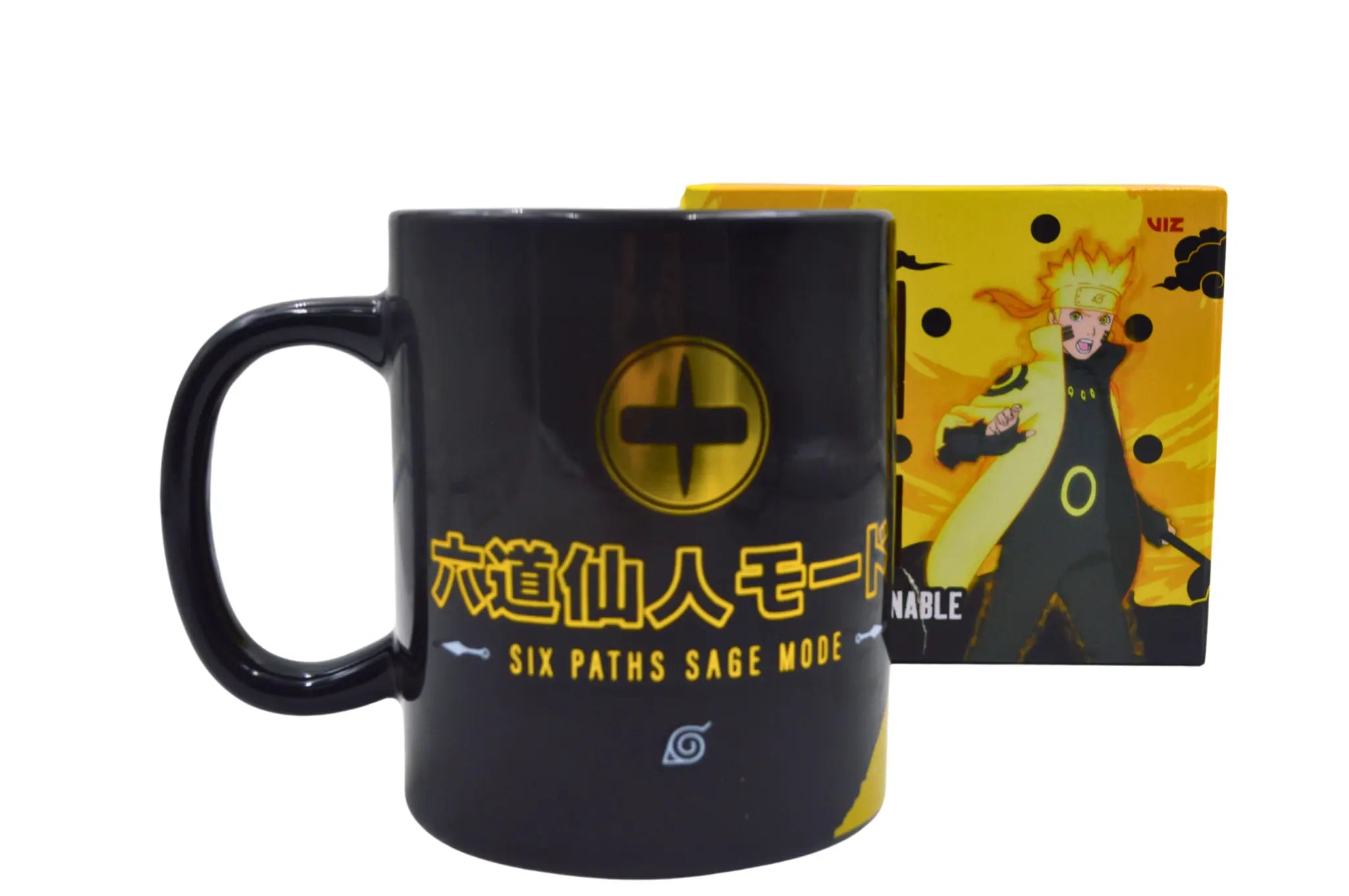 Taza Tarro Jumbo de 520 ml de Porcelana Metálica Naruto Anime Licencia MBIG-NS-01