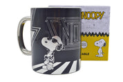 Taza Tarro Jumbo de 520 ml de Porcelana Metálica Snoopy Peanuts Licencia MBIG-PNTS-01