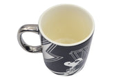 Taza Tarro Jumbo de 520 ml de Porcelana Metálica Snoopy Peanuts Licencia MBIG-PNTS-01
