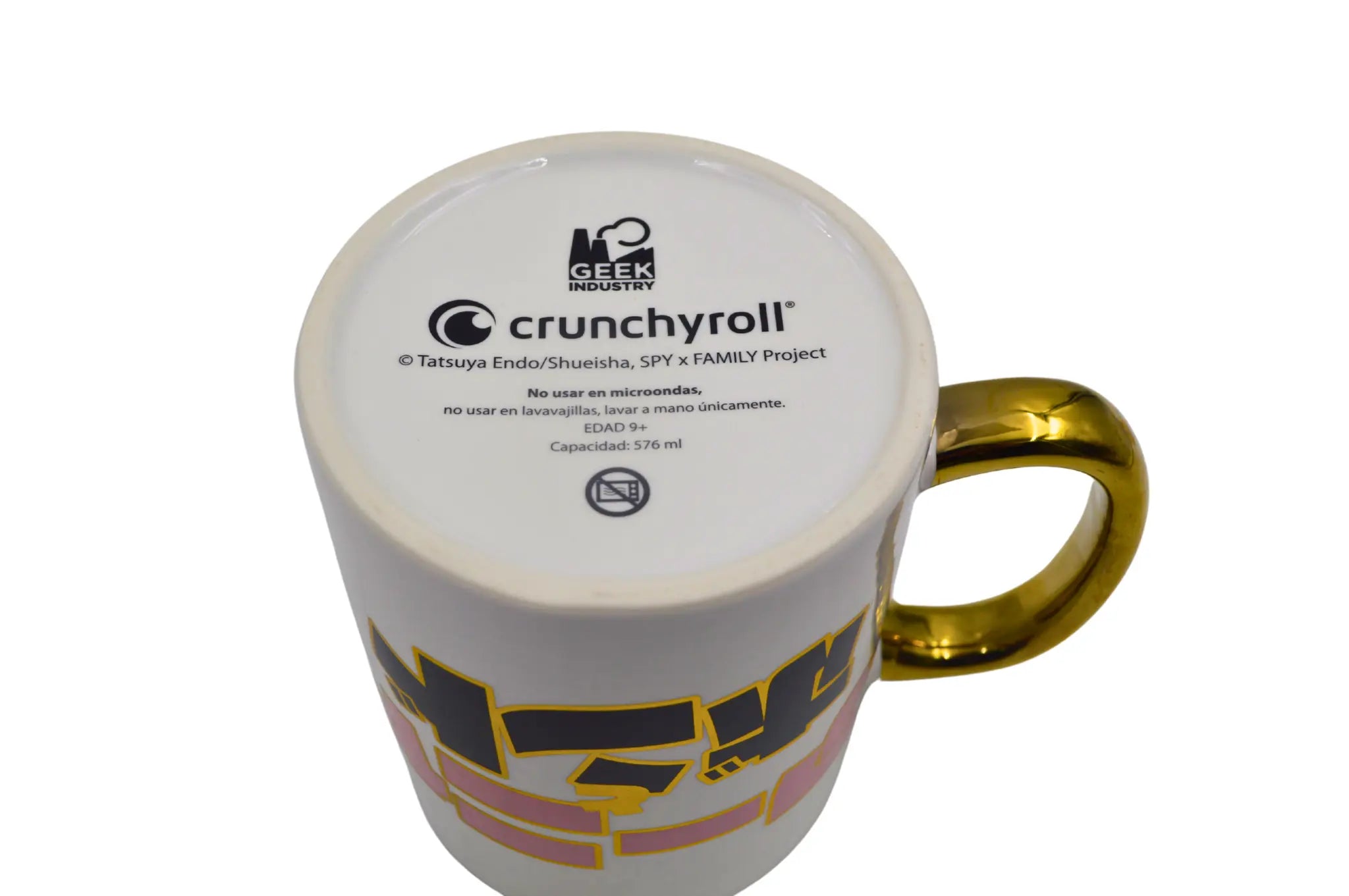 Taza Tarro Jumbo de 520 ml de Porcelana Metálica Spy X Family Anime Licencia MBIG-SXF-01