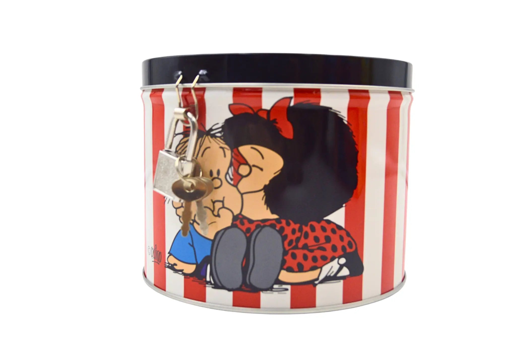 Taza de Porcelana de 354 ml con Alcancía de Metal Mafalda Licencia Varios Diseños AM48-005 Maki