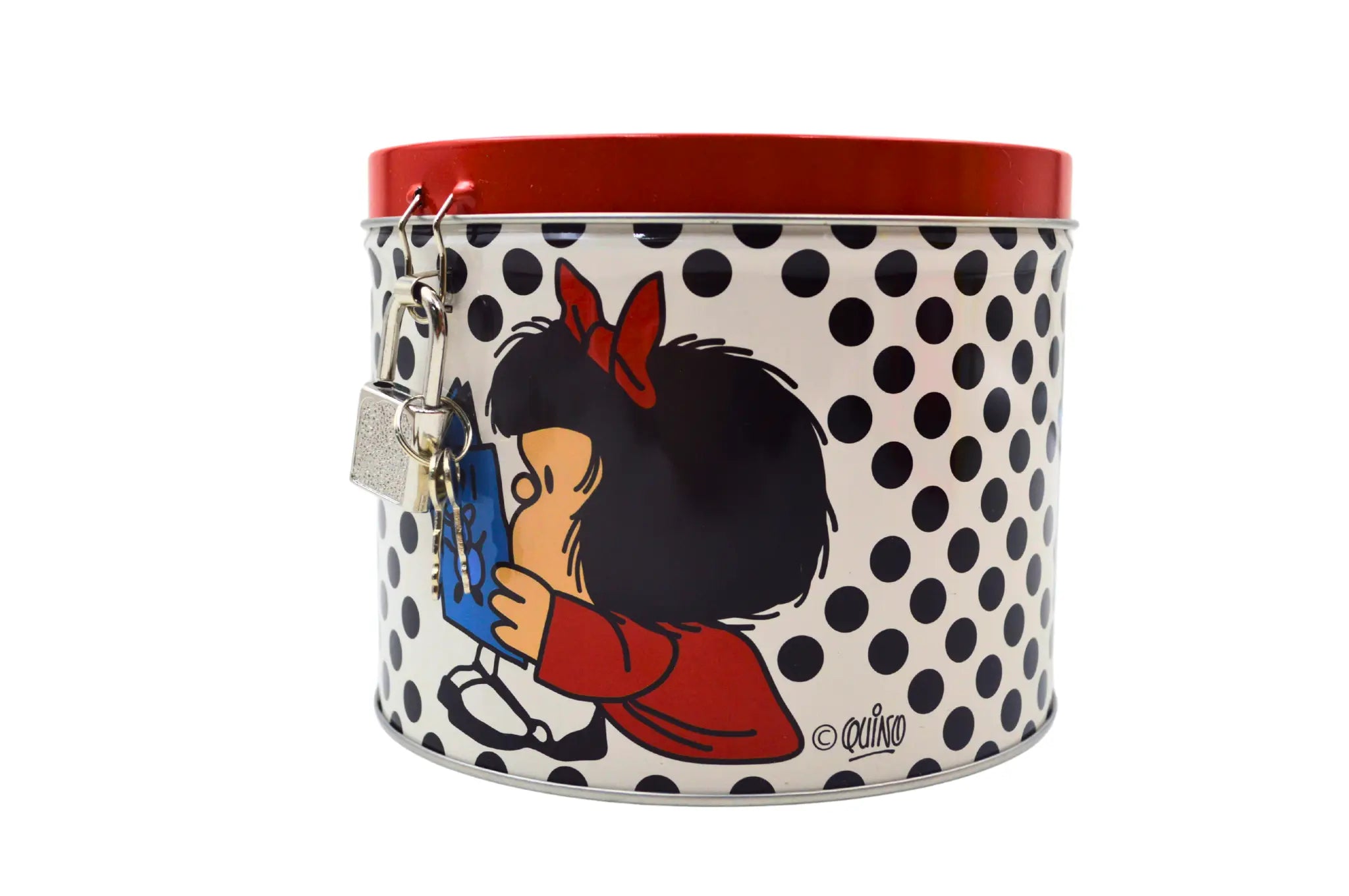 Taza de Porcelana de 354 ml con Alcancía de Metal Mafalda Licencia Varios Diseños AM48-005 Maki