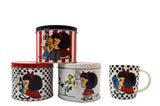 Taza de Porcelana de 354 ml con Alcancía de Metal Mafalda Licencia Varios Diseños AM48-005 Maki
