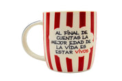 Taza de Porcelana de 354 ml con Alcancía de Metal Mafalda Licencia Varios Diseños AM48-005 Maki
