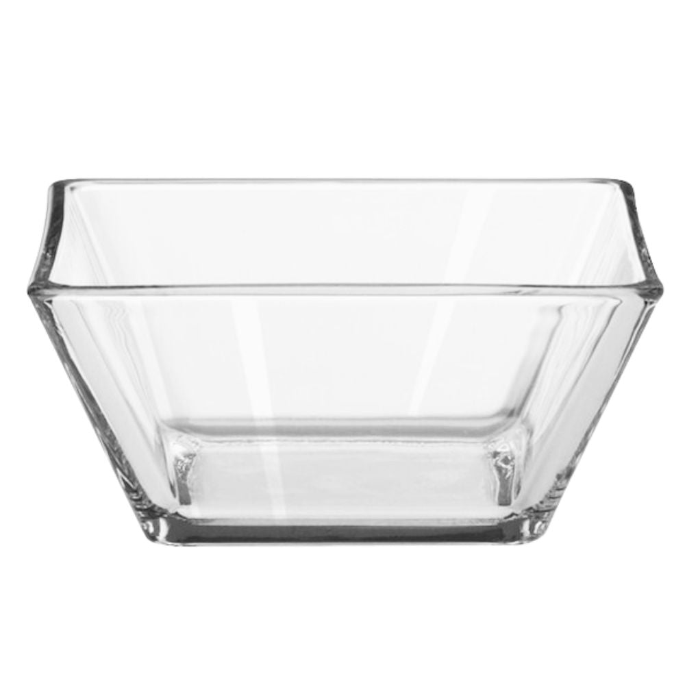 Tazón de vidrio cuadrado, transparente. Modelo Tempo Crisa 1794710