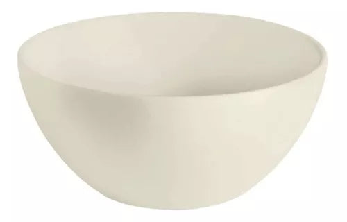 Tazon Blanco de Loza para Restaurante  15 cm diametro color hueso