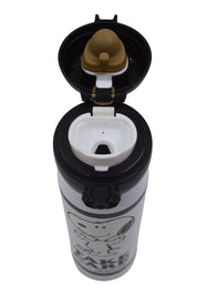 Termo con Tapa Automática de 410 ml de Acero Inoxidable Snoopy Charlie Peanuts AM42-009 Licencia