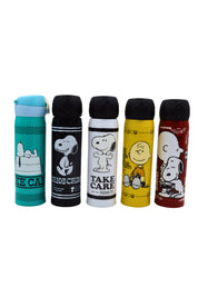 Termo con Tapa Automática de 410 ml de Acero Inoxidable Snoopy Charlie Peanuts AM42-009 Licencia