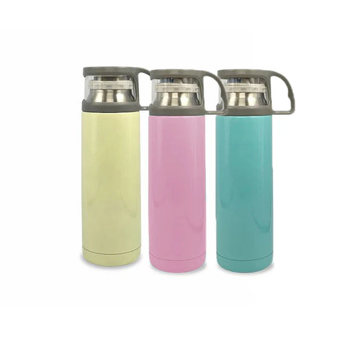 Termo de 450 ml de Acero Inoxidable Resistente con Tapa Varios Colores Tab and Kit TKTA008