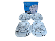 Vajilla Cuadrada Elegante de 20 piezas de Melamina TKM103 Tab and Kit