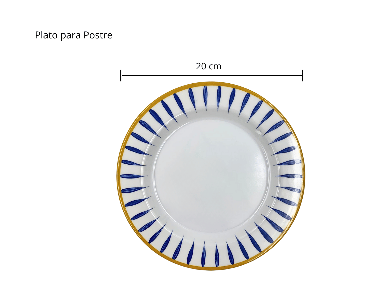Vajilla Elegante de 20 piezas de Melamina Resistente tipo Plástico Plumas Azules TKM127 Tab and Kit