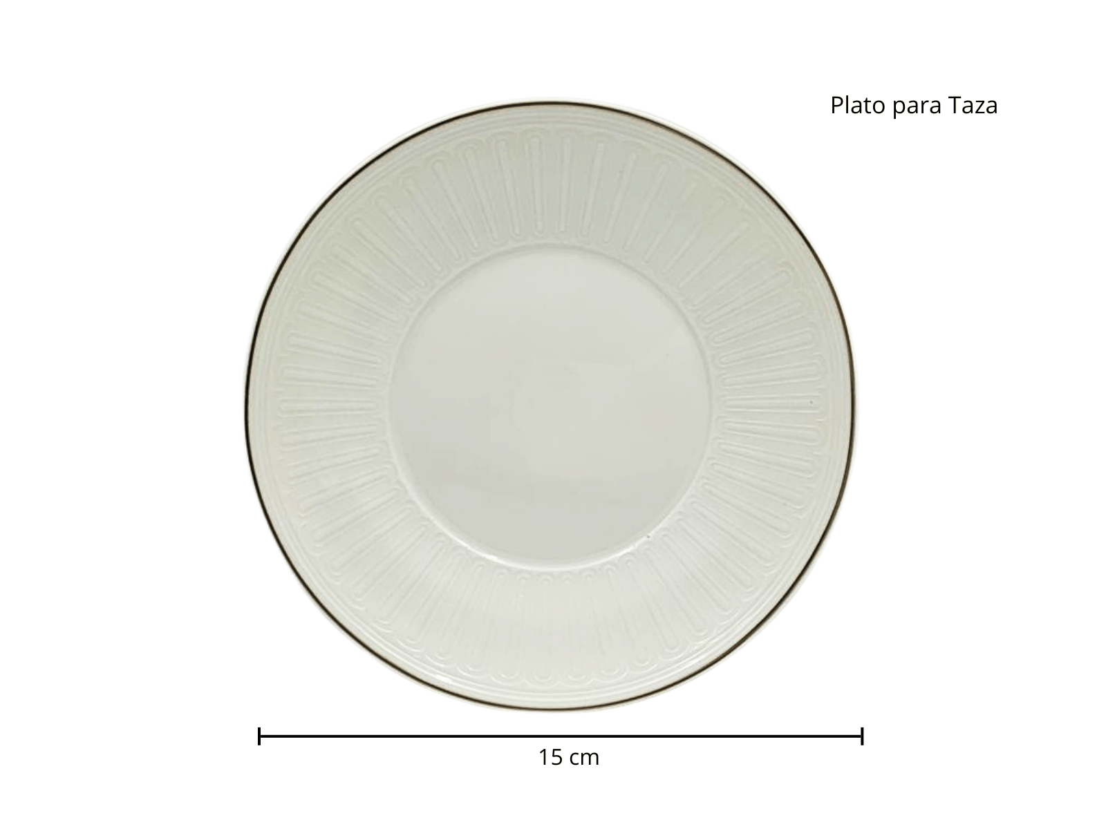 Vajilla Redonda Elegante de 20 piezas de Porcelana Color Blanco con Dorado TKVP002 Tab and Kit