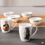 Vajilla de Cerámica de 12 Piezas para 4 Personas Naruto Shippuden Anime Licencia CS-NS-01
