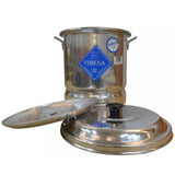 Vaporera de 24 cm de 7 Litros de Aluminio con Tapa Rejilla y Asas 551960 Timesa