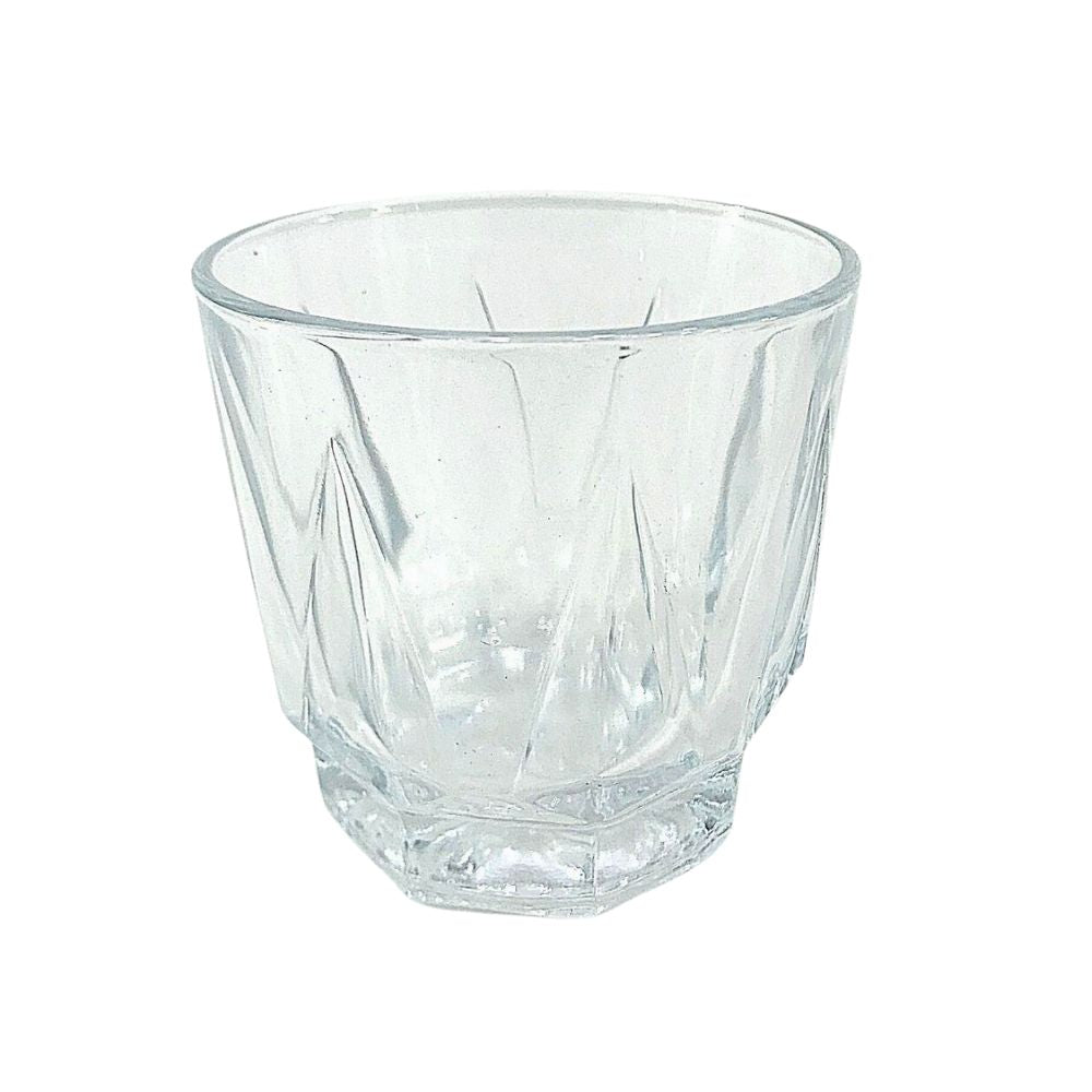 Vaso de 332 ml para Whisky de Vidrio Resistente Diamante Vidriería Santos