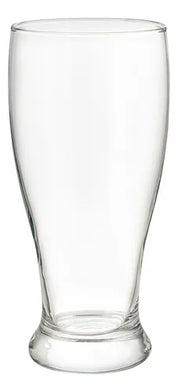 Vaso Cervecero Elegante de 550 ml de Vidrio Tipo Plisner 1027 Vittori