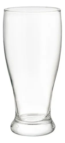 Vaso Cervecero Elegante de 550 ml de Vidrio Tipo Plisner 1027 Vittori