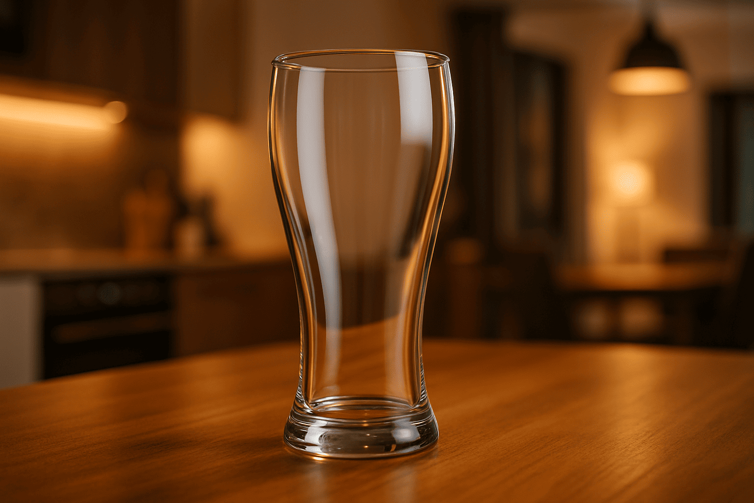 Vaso Cervecero Elegante de 550 ml de Vidrio Tipo Plisner 1027 Vittori