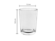 Vaso Chico Clásico Cafetero de Vidrio de 250 ml V357390 Glassia