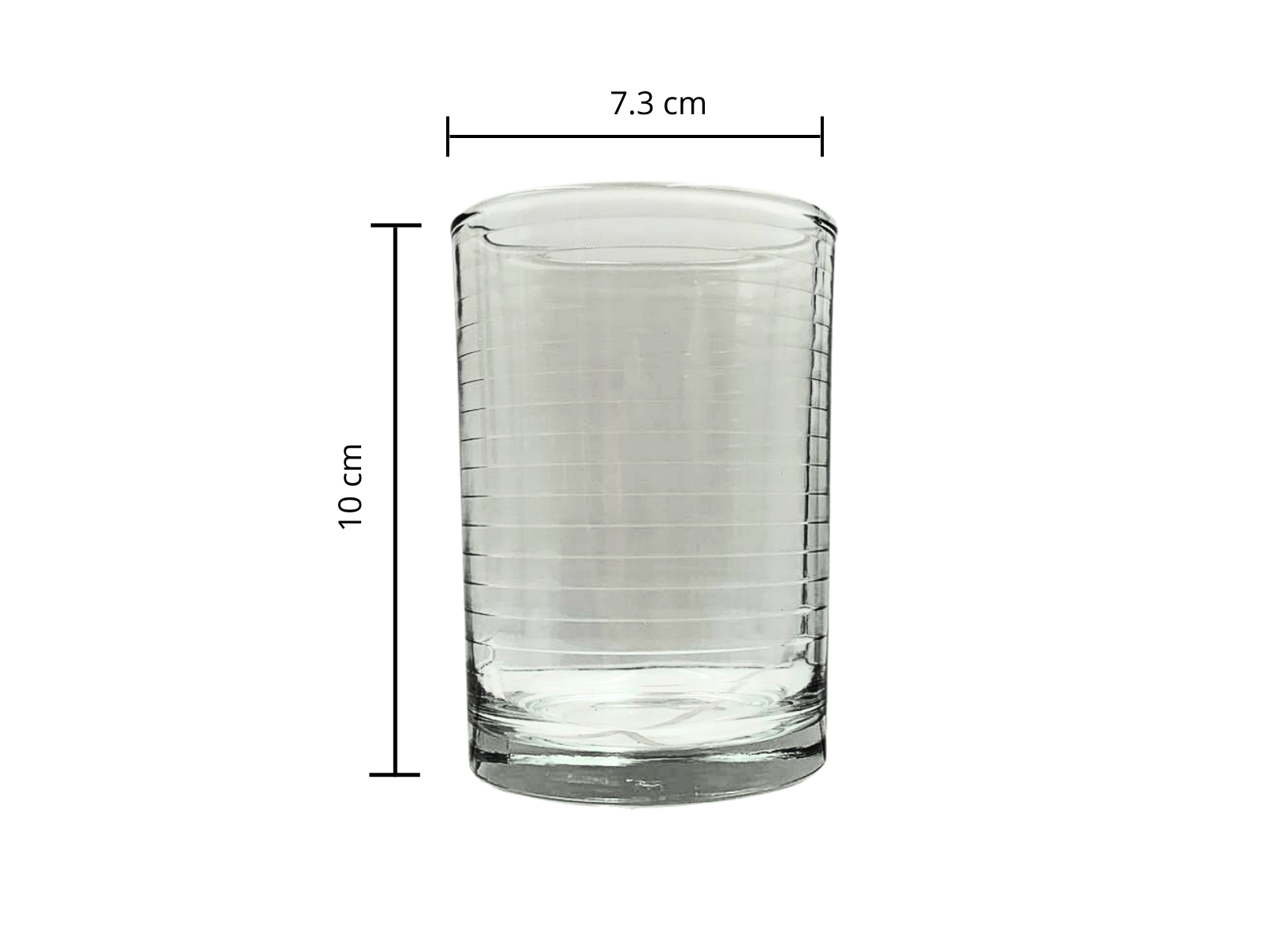 Vaso Chico Clásico Cafetero de Vidrio de 250 ml V357390 Glassia