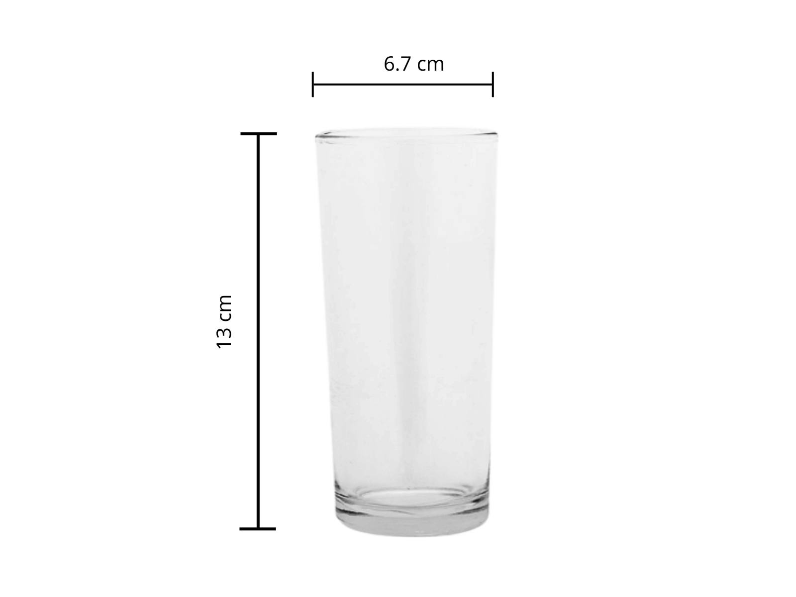 Vaso Cubero de Vidrio de 290 ml V387690 Glassia