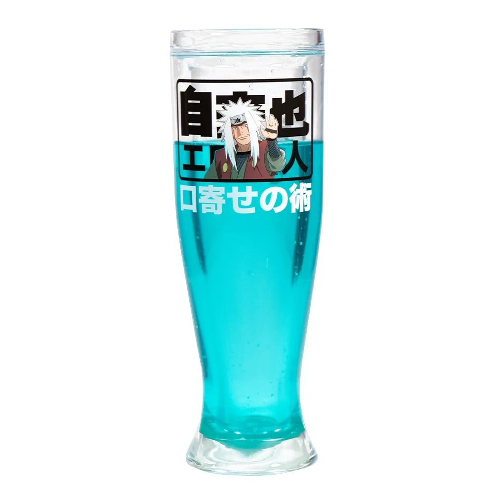 Vaso Mágico de 450 ml de Acrilico y Gel Brilla en la Oscuridad Naruto Jiraya Anime Licencia MG-NS-05