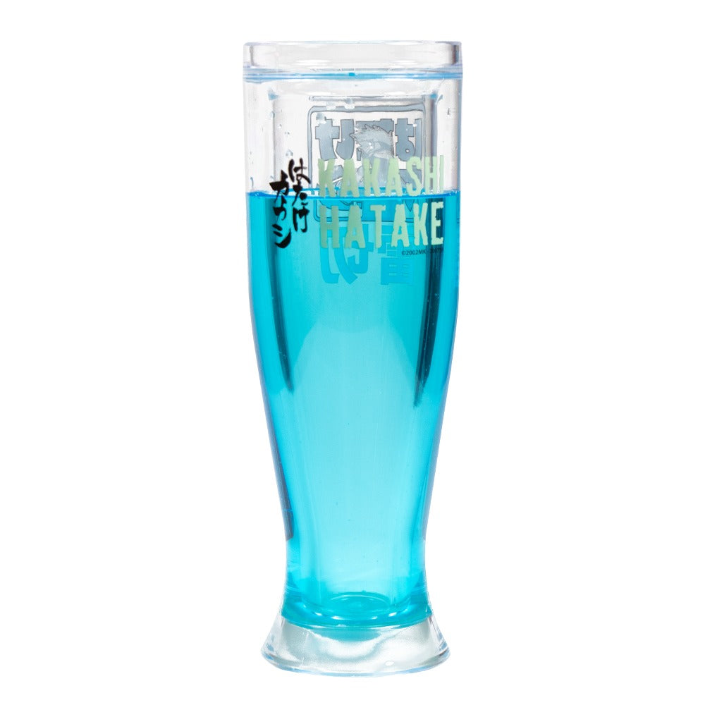 Vaso Mágico de 450 ml de Acrilico y Gel Brilla en la Oscuridad Naruto Kakashi Anime Licencia MG-NS-03