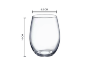 Vaso Napa Elegante de 350 ml de Vidrio V444090 Glassia