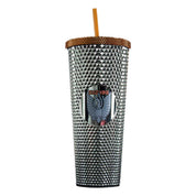 Vaso de 710 ml de Plástico con Popote y Tapa Fénix Caballeros de Zodiaco Anime Licencia TT-CABZOD-3