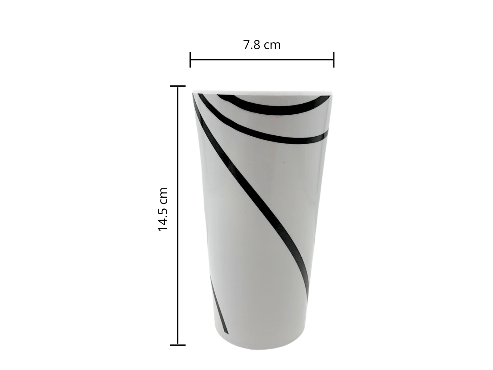 Vaso de Melamina Resistente tipo Plástico Líneas TKM101 Tab and Kit