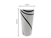 Vaso de Melamina Resistente tipo Plástico Líneas TKM101 Tab and Kit